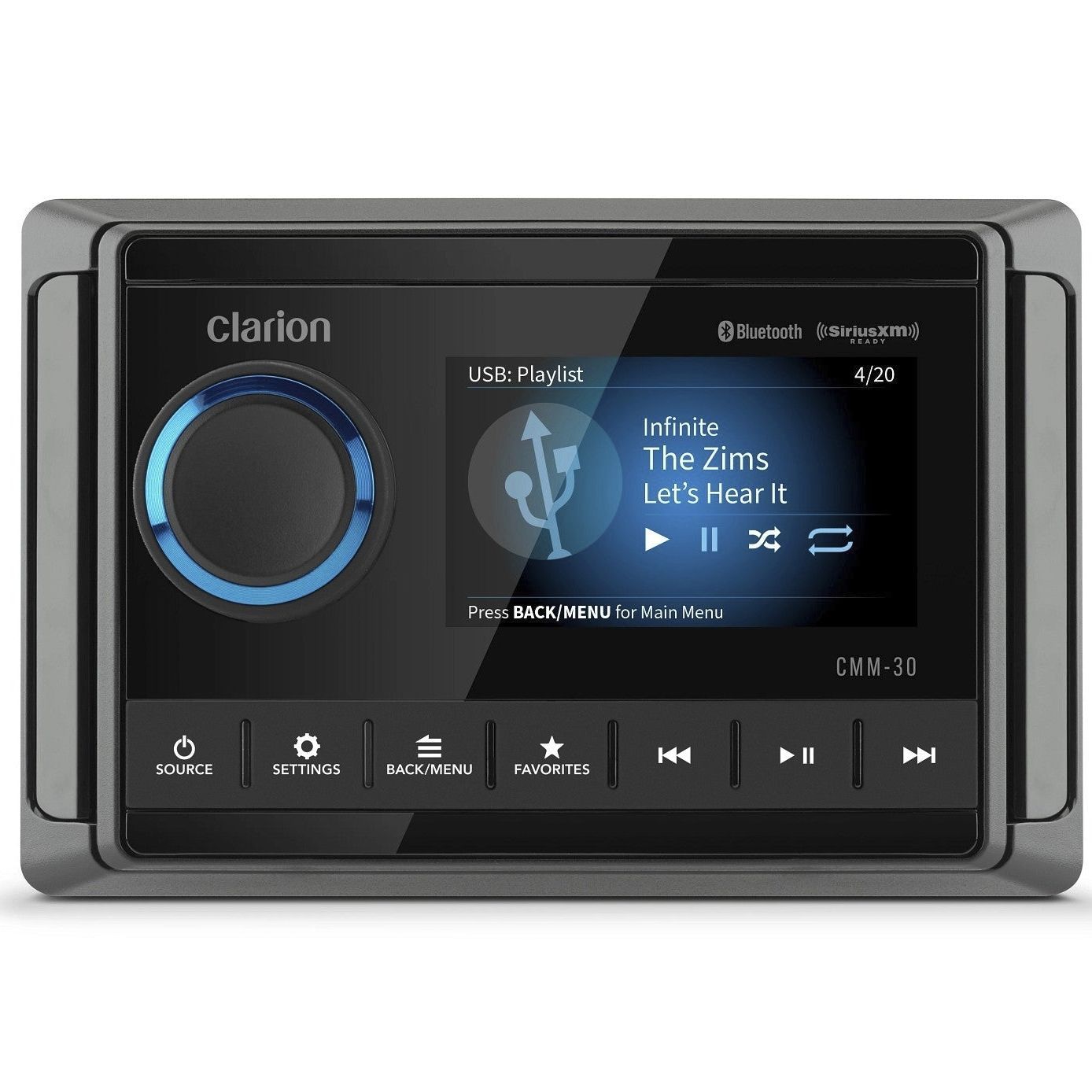 Аудиопроигрыватель AM - CMM-30 - Clarion Marine - FM / USB