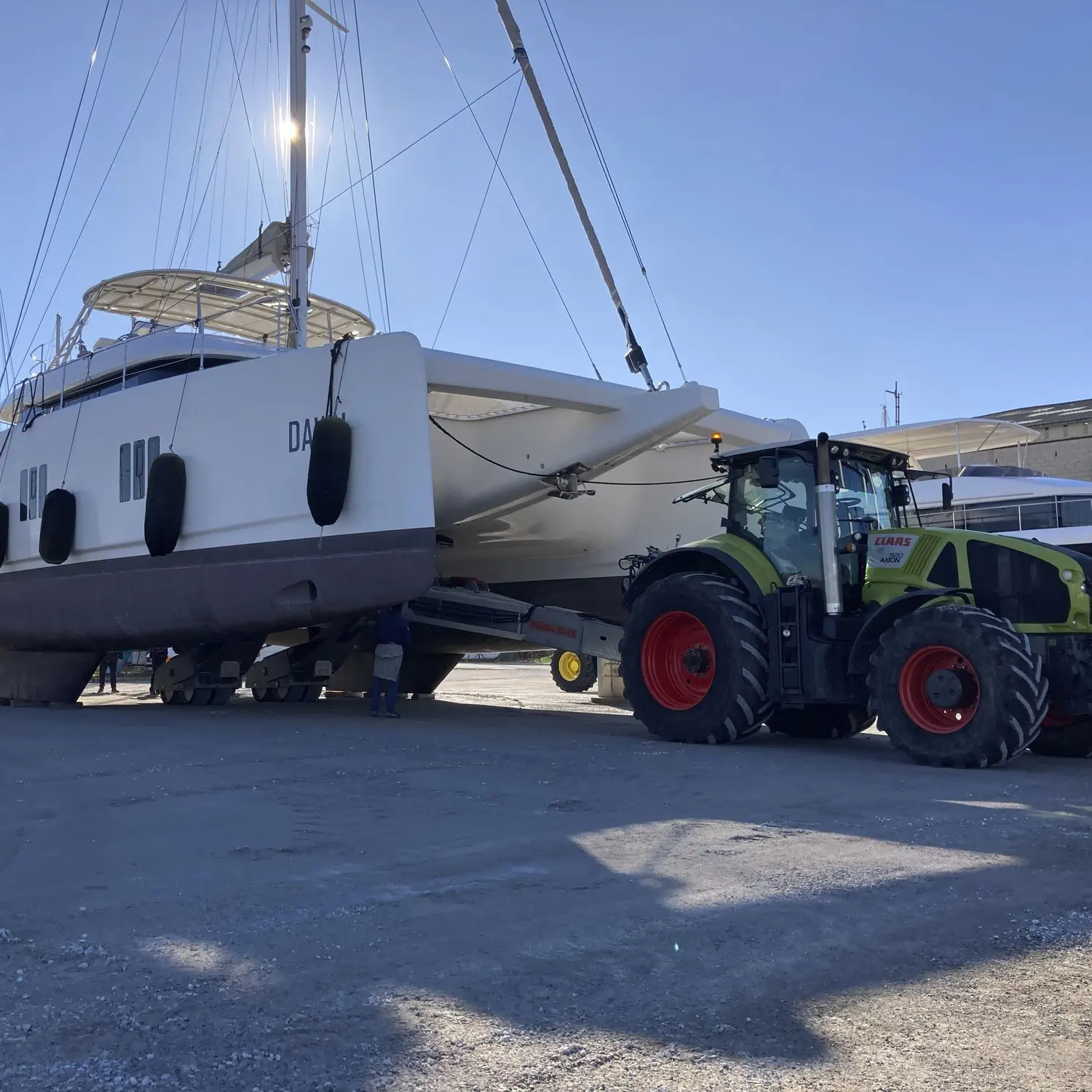 Прицеп для разгрузочно-погрузочных работ - PARKLEV CATA - Nautipark - для  спуска на воду / для катера / для судостроительной верфи