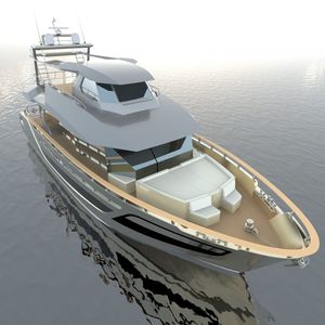 круизная моторная яхта