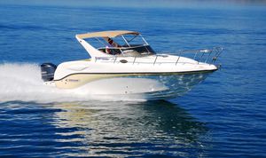 прогулочный катер с каютой c подвесным мотором 1