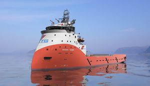 служебное судно для плавания в открытом море снабжения платформ - PSV