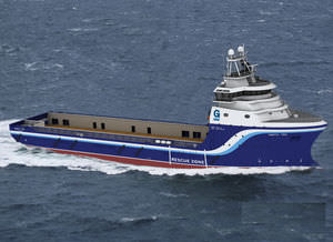 служебное судно для плавания в открытом море снабжения платформ - PSV