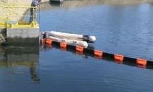 заграждение против загрязнений / постоянной плавучести / для спокойной воды / для рек