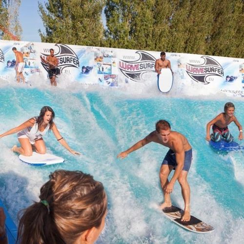 Машина для производства волн по индивидуальному заказу - 3 jets - WAVESURFER - для наружного применения