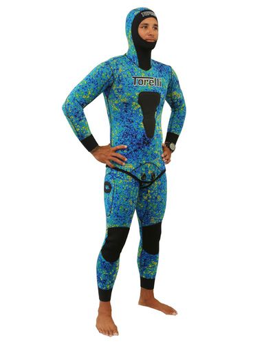 Гидрокостюм из неопрена для подводной охоты - UNIVERSE  - TORELLI SPEARFISHING (AUSTRALIA) - с подшлемником / раздельный / 3.5 mm