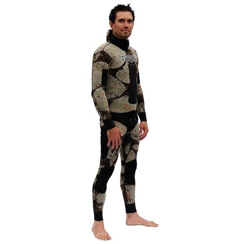 Гидрокостюм из неопрена для подводной охоты - PANGEA - TORELLI SPEARFISHING (AUSTRALIA) - с длинными рукавами / цельный / с подшлемником