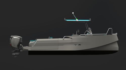 Открытый катер c подвесным мотором - 950L - SEAX BOATS - двухмоторный / с центральной консолью / спасательный