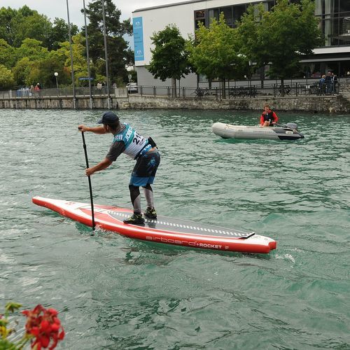 Надувная SUP-доска - ROCKET Light 14'0'' - Airboard - для гонок / прогулочная / для фитнеса