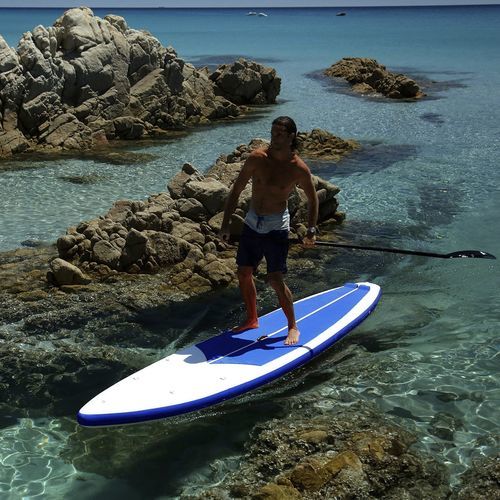 Надувная SUP-доска - SHARK LE Blue 12'6'' - Airboard - прогулочная / для фитнеса / для взрослых