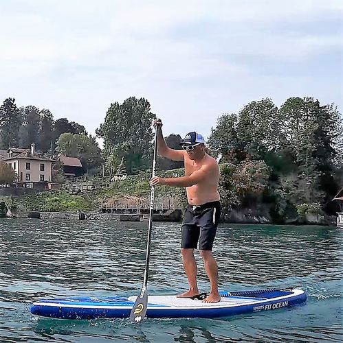 Надувная SUP-доска - SPORTS 11’3 - Fit Ocean - для гонок / прогулочная / для начинающих