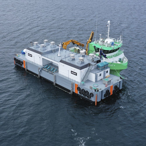 Специальное судно баржа - Center SeaFarm Feeder Center 500 - scaleaq - фидер