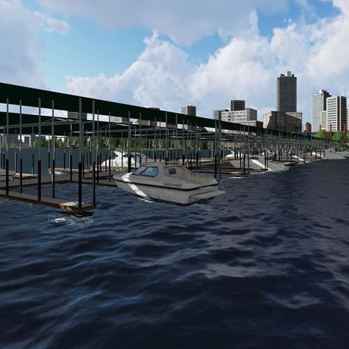 Плавучие мостки - SHADED  - HSB Marine 