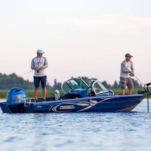 Рыбацкая лодка c подвесным мотором - 550 EVO - BoatLab LLC - с двойной консолью / для спортивной рыбалки / из алюминия