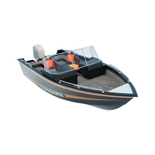 Небольшой катер c подвесным мотором - TRION DEEP-V 560™ - Tangiri Boat - с двойной консолью / для спортивной рыбалки / из алюминия