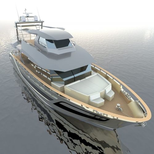 Круизная моторная яхта - Wedgeline 77′ - Fabiani Yacht s.r.l. - с флайбриджем / 3 каюты / 4 каюты