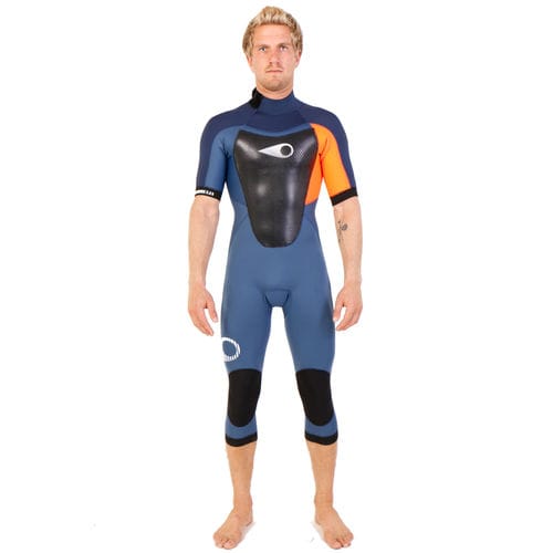 Гидрокостюм из неопрена для серфинга - FIGHTER Back-Zip Cut SS - SOÖRUZ SURFWEAR COMPANY - интегральный / с короткими рукавами / выше колена