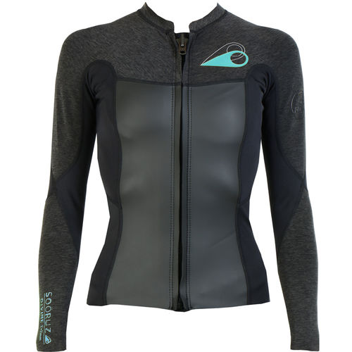 Неопреновый топ с длинными рукавами - DIVINE Zip - SOÖRUZ SURFWEAR COMPANY - для женщин