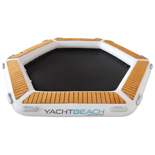 Плавучая платформа - Party Zone 2.50 - YACHTBEACH – JetXtender - надувная / для яхты / из тикового дерева