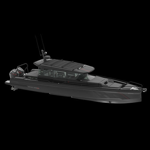 Быстроходный катер c подвесным мотором - Shadow 900 Spyder Black Ops - Brabus Marine - двухмоторный / с откидным верхом / макс. 12 человек