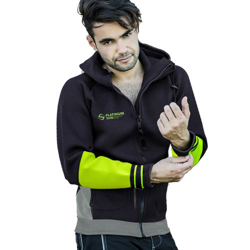 Куртка для навигации - Neon Green - Platinum Sun - для дайвинга / для рыбной ловли / термическая