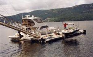 Плавучий док - Thow - International Marine Floatation Systems, Inc. (IMFS) - для причаливания / для яхты / для катера