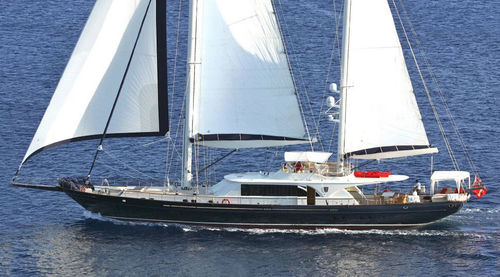 Круизная элитная парусная супер-яхта - Levantin - EVADNE YACHTS - 4 каюты / пассажирская палуба