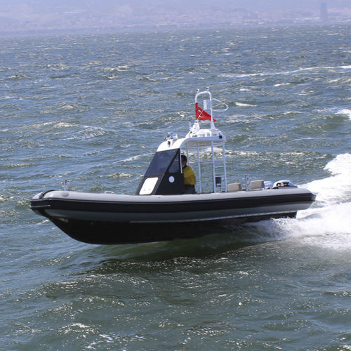 Профессиональный катер катер для дайвинга - IZ 720 HDPE RHIB - Izmir Shipyard - c подвесным мотором / из HDPE / надувная лодка с полужестким корпусом