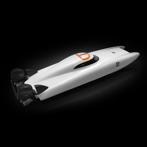 Небольшой катер c подвесным мотором - HyperCat 32 - Swecat Racing AB - двухмоторный / хардтоп / спортивный