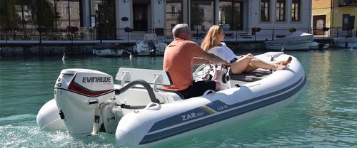 Надувная лодка c подвесным мотором - LUX 13 - MS Marine GmbH - полужесткая / открытая / с боковой консолью