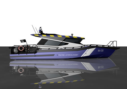 Профессиональный катер катер береговой охраны - AO12  - Larsen Boat Yard - спасательно-поисковое судно / с внутренним мотором / c подвесным мотором