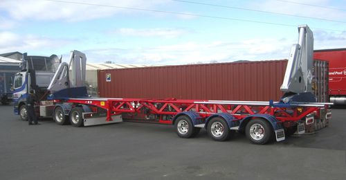 Прицеп контейнеровоз - HC4520 - SWINGLIFT - для судостроительной верфи / для портового терминала / с боковой загрузкой