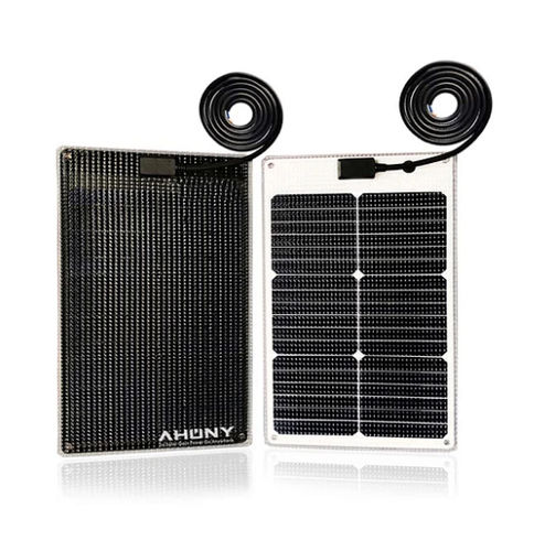 Полугибкая солнечная батарея - eMarvel-20w - SHENZHEN AHONY POWER CO.,LTD - из монокристаллического кремния / 36 клеток / для катера