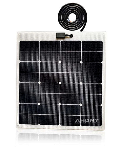 Жесткая солнечная батарея - eMarvel-60W - SHENZHEN AHONY POWER CO.,LTD - из монокристаллического кремния / 36 клеток / для катера