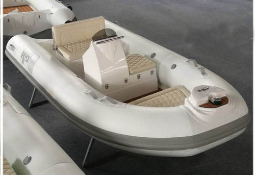 Надувная лодка c подвесным мотором - 360 - qingdao sk marine & equipments - полужесткая / с центральной консолью / открытая