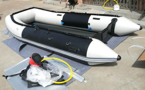 Надувная лодка c подвесным мотором - SK-380 - qingdao sk marine & equipments - складная / открытая / макс. 6 человек