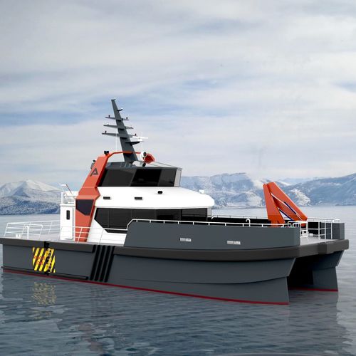 Профессиональный катер судно для транспортировки персонала - WX240  - Nova Shipyard - служебный катер для ветряной электростанции / катамаран / гибридный дизель-электрический