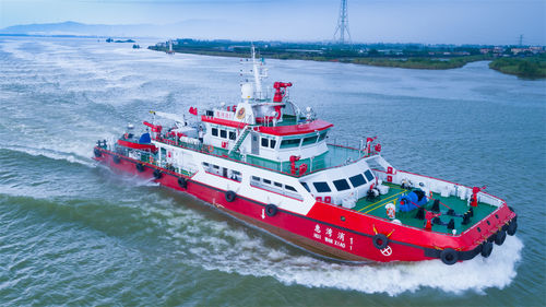 Пожарное судно катамаран - 46 - JIANGLONG SHIPBUILDING CO., LTD. - из алюминия / сталь