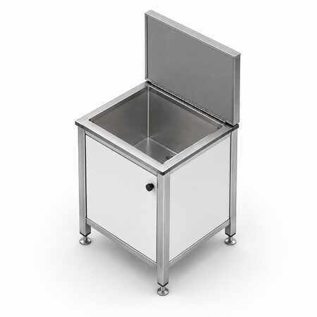 Квадратная кухонная раковина - MK Seats GmbH - из нержавеющей стали / морская / мореходная