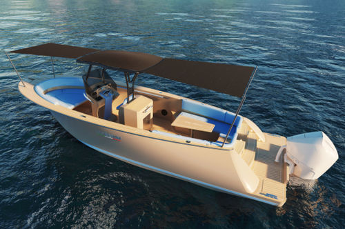 Открытый катер c подвесным мотором - LEVANZO 25 Lounge Deck - LILYBAEUM YACHT SRL - двухмоторный / с центральной консолью / макс. 8 человек