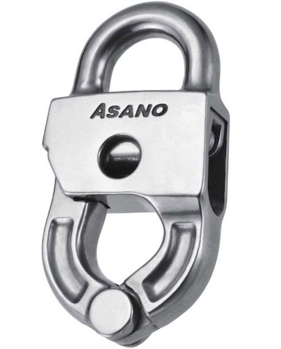 Прямая такелажная скоба для судна - Auto Shackle (quick-release) - ASANO GLOBAL CO. LTD. - для кошелькового невода / из нержавеющей стали / с быстрым отцеплением