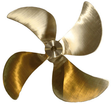 Гребной винт для профессионального рыболовного судна - HSP series - Grand Propeller Co., Ltd. - Skew / валопровод / 4 лопасти