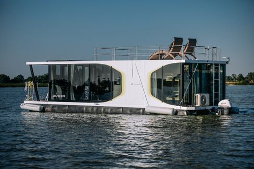 Барка катамаран - Delfin 374 - Catamarans-HT - с внутренним мотором