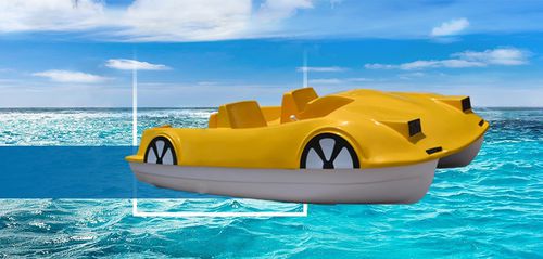 Прогулочный катамаран 4 места - Cabrio - Fatih Polyester - Fiberglass Solutions - из стекловолокна