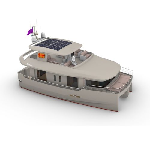 Барка катамаран - 42 - Maison Marine Yachts - с внутренним мотором / дизельная / двухмоторная