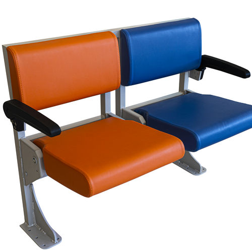 Сиденье для пассажирского судна - HR 1500v1 - Pullman Seat Systems - с подлокотниками / откидное / 1 место