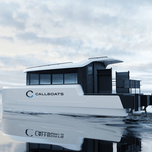 Электрический профессиональный катер - CAT 10 L - Callboats - пассажирское судно / катамаран / из композита