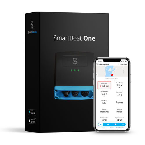 Система наблюдения и отслеживания для катера - SmartBoat One  - Sensar Marine - с приложением для смартфона