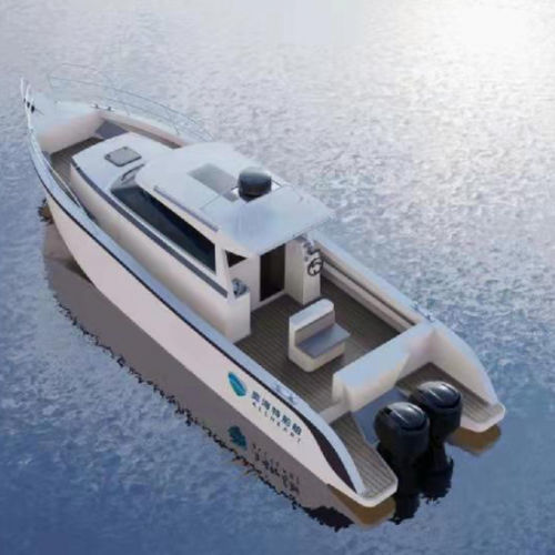 Быстроходный катер c подвесным мотором - ROC 1250 - Qingdao Allheart Marine Co., Ltd. - двухмоторный / с рулевой рубкой / солнечная ванна