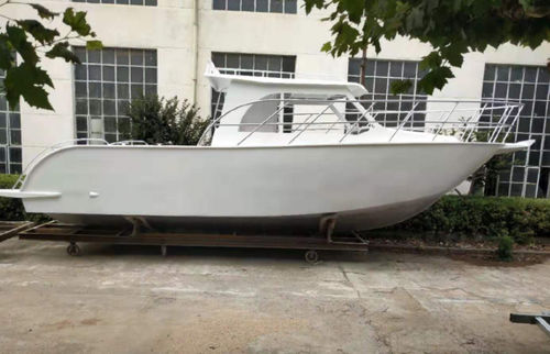 Рыболовно-прогулочный катер c подвесным мотором - SAIL 950W - Qingdao Allheart Marine Co., Ltd. - с рулевой рубкой / из алюминия / макс. 10 человек