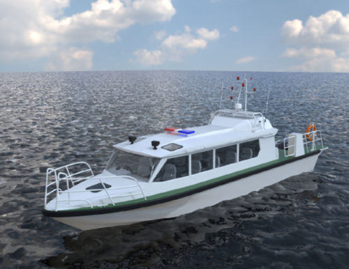 Профессиональный катер десантный катер - ORDERLY 1240H - Qingdao Allheart Marine Co., Ltd. - c подвесным мотором / из алюминия